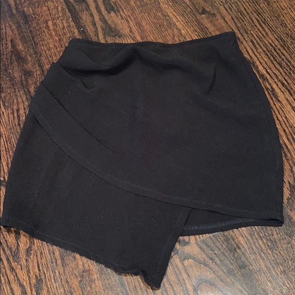 rumor boutique Dresses & Skirts - Black Mini Asymmetrical Skirt